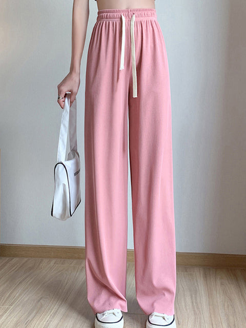 Women's Ice Silk Wide Leg Loose Pants