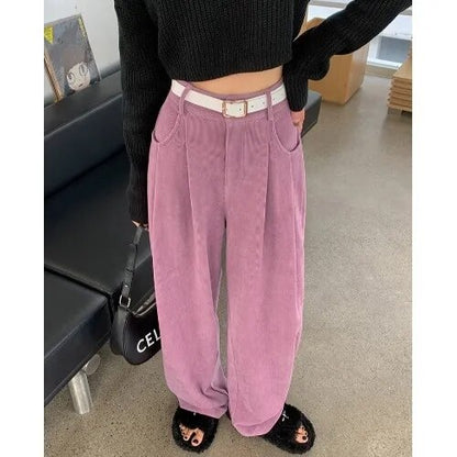 Corduroy Wide Leg Pants