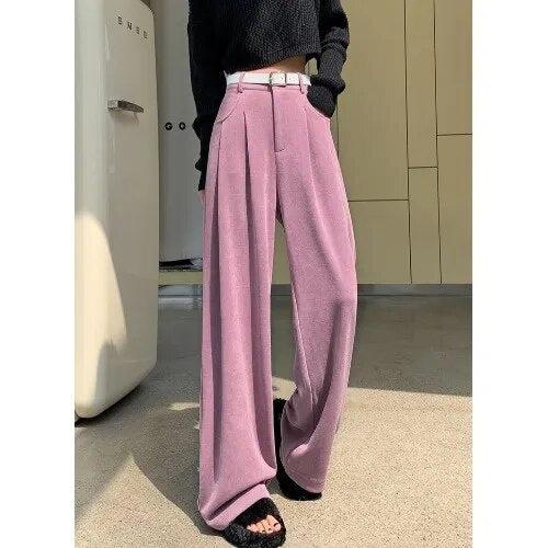 Corduroy Wide Leg Pants