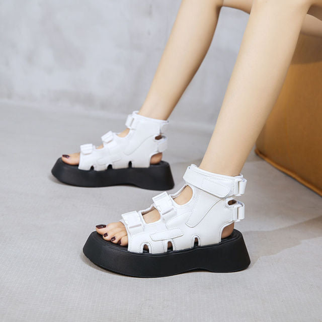 Women's Platform Chunky Wedge Shoes