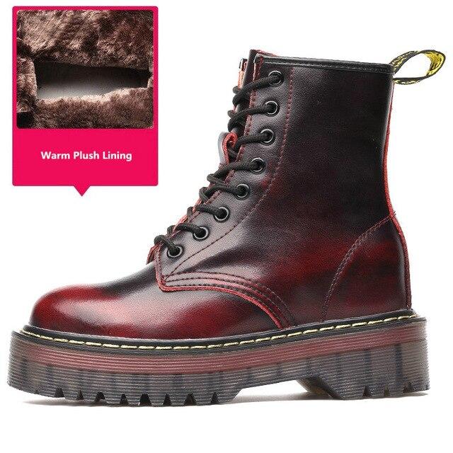 Women's Platform Martin Boots