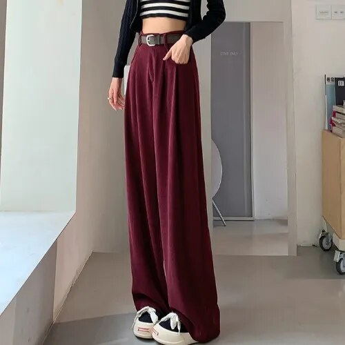 Corduroy Wide Leg Pants