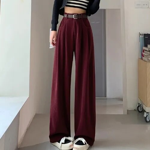Corduroy Wide Leg Pants