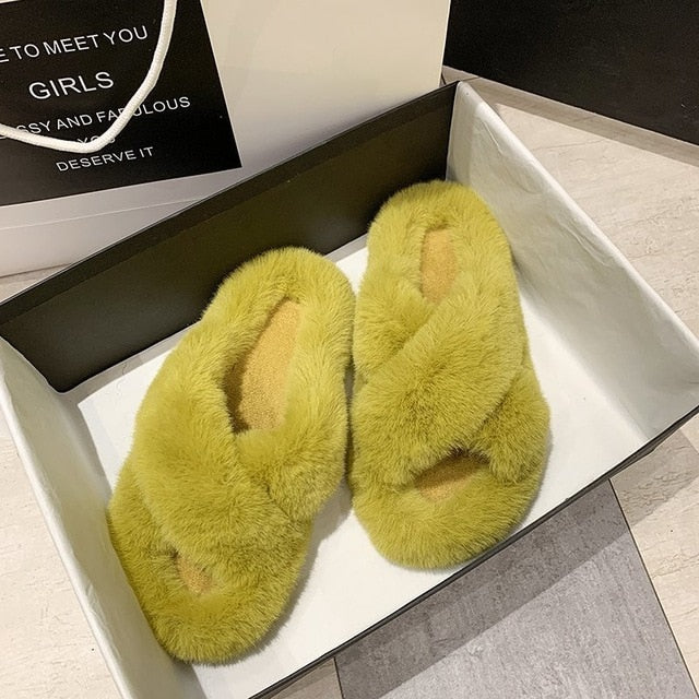 Women's Fuzzy Slippers