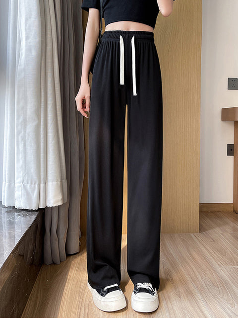 Women's Ice Silk Wide Leg Loose Pants